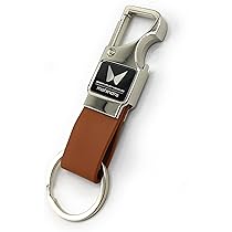 Jdp Novelty_Metal Leather Opner Keychain for Mahindra Cars New